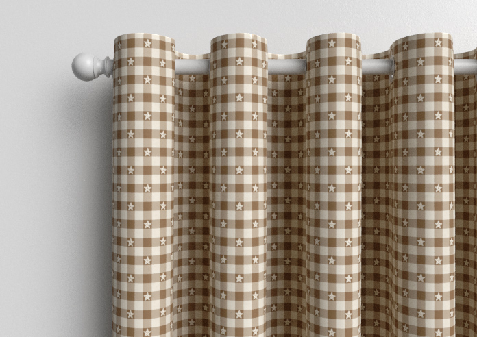Whaley Great, Gingham Star Sand - Made to Measure Curtains - Image 12